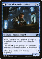 Overwhelmed Archivist // Archive Haunt [Innistrad: Midnight Hunt] | Grognard Games