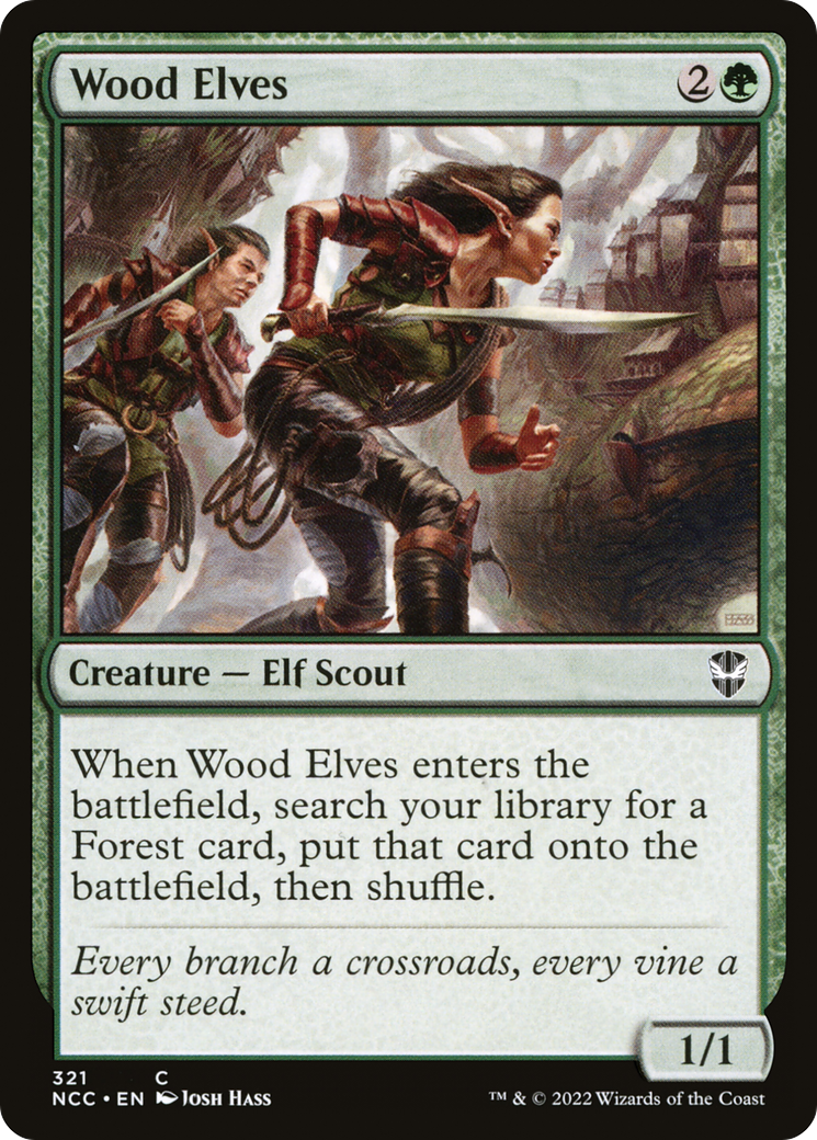 Wood Elves [Streets of New Capenna Commander] | Grognard Games