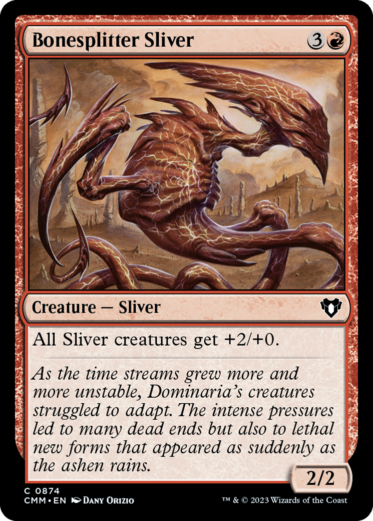 Bonesplitter Sliver [Commander Masters] | Grognard Games
