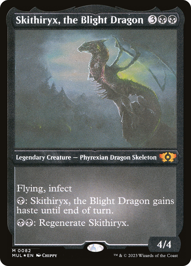 Skithiryx, the Blight Dragon (MUL-082) - Multiverse Legends Etched Foil | Grognard Games