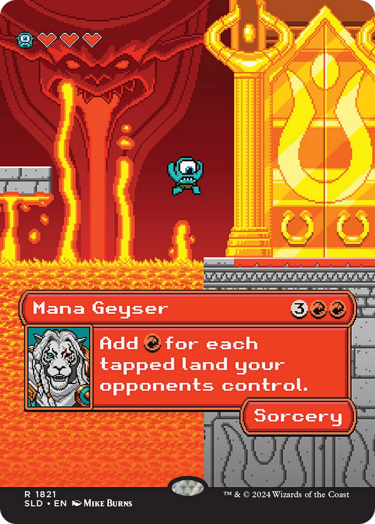 Mana Geyser (SLD-1821) - Secret Lair Drop (Borderless) Foil | Grognard Games