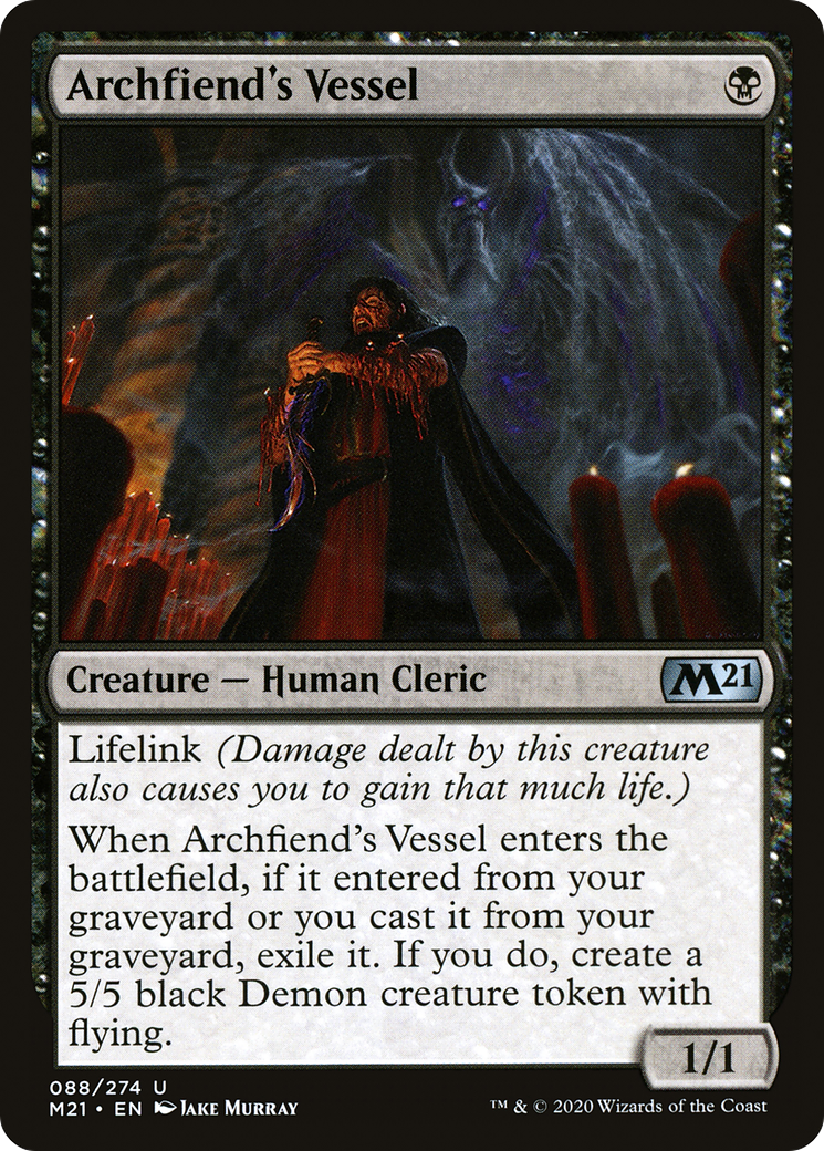 Archfiend's Vessel (M21-088) - Core Set 2021 Foil | Grognard Games