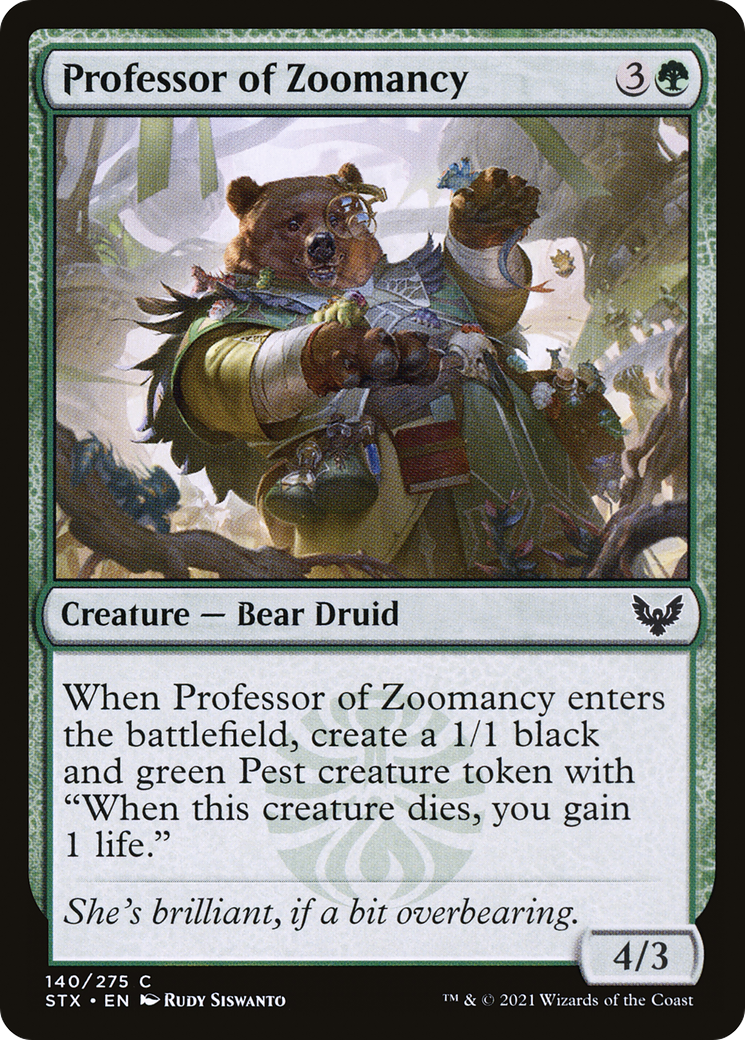 Professor of Zoomancy [Strixhaven: School of Mages] | Grognard Games