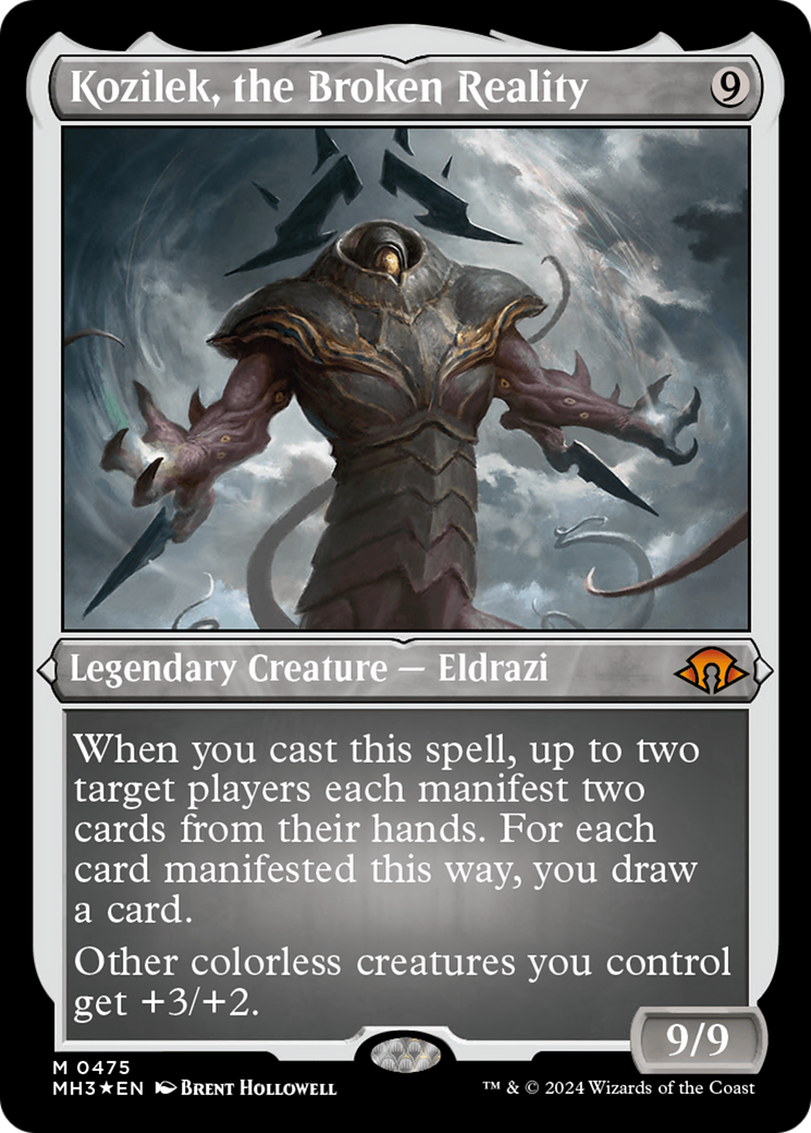 Kozilek, the Broken Reality (Foil Etched) [Modern Horizons 3] | Grognard Games