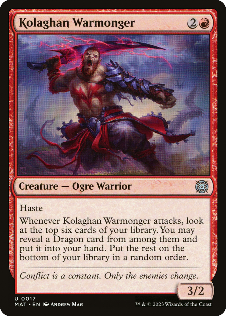 Kolaghan Warmonger [March of the Machine: The Aftermath] | Grognard Games