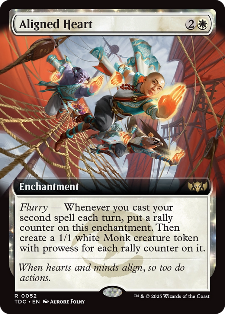 Aligned Heart (Extended Art) [Tarkir: Dragonstorm Commander] | Grognard Games