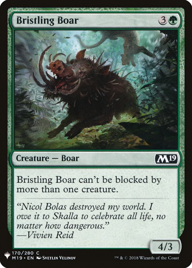 Bristling Boar [Mystery Booster] | Grognard Games