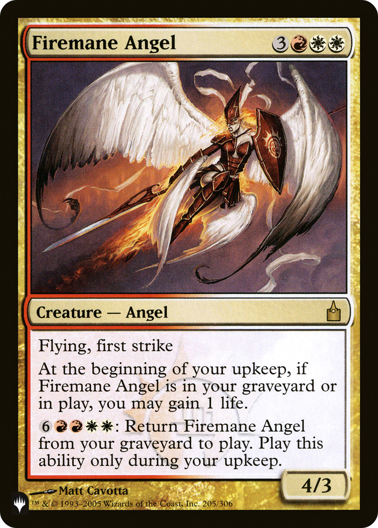 Firemane Angel [The List] | Grognard Games