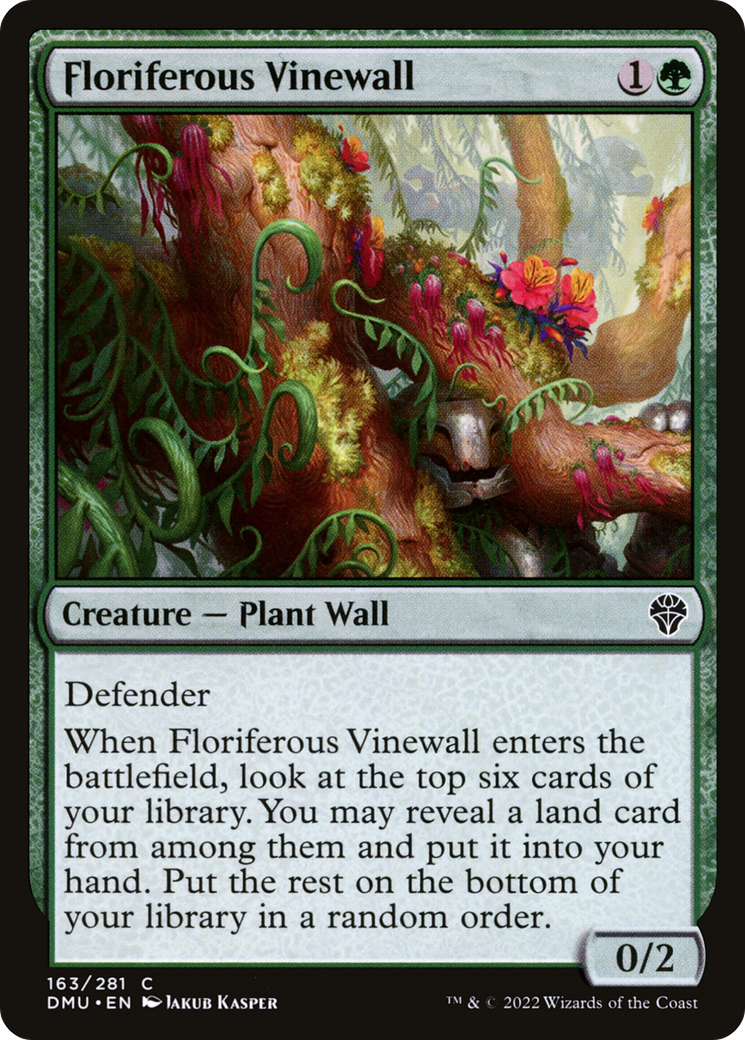 Floriferous Vinewall [Dominaria United] | Grognard Games