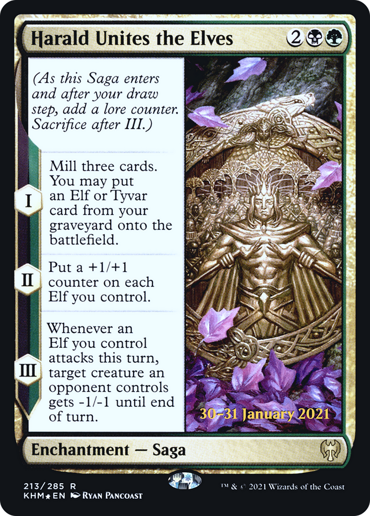 Harald Unites the Elves [Kaldheim Prerelease Promos] | Grognard Games