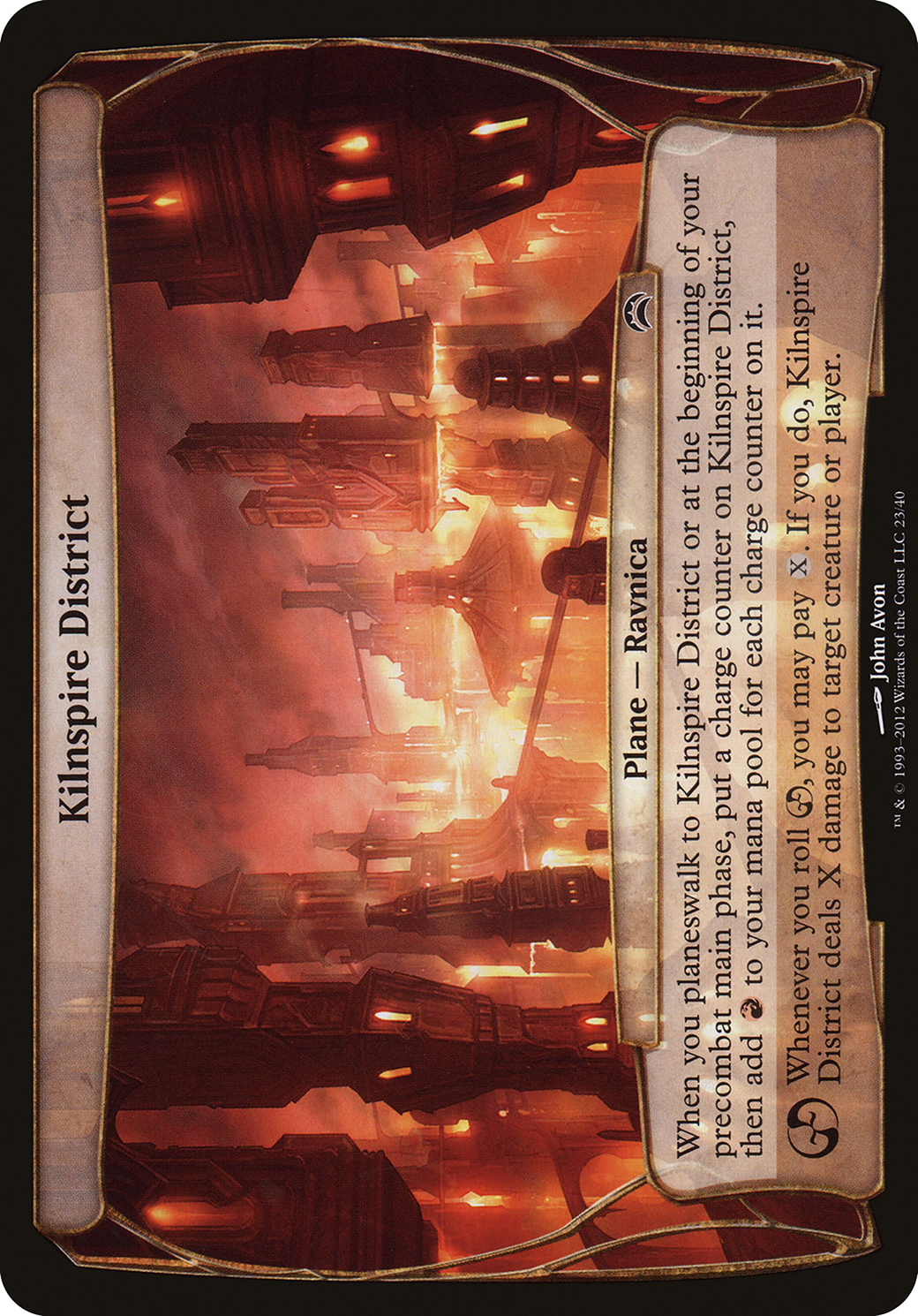 Kilnspire District (OVER-023) - Planechase 2012 Planes Foil | Grognard Games