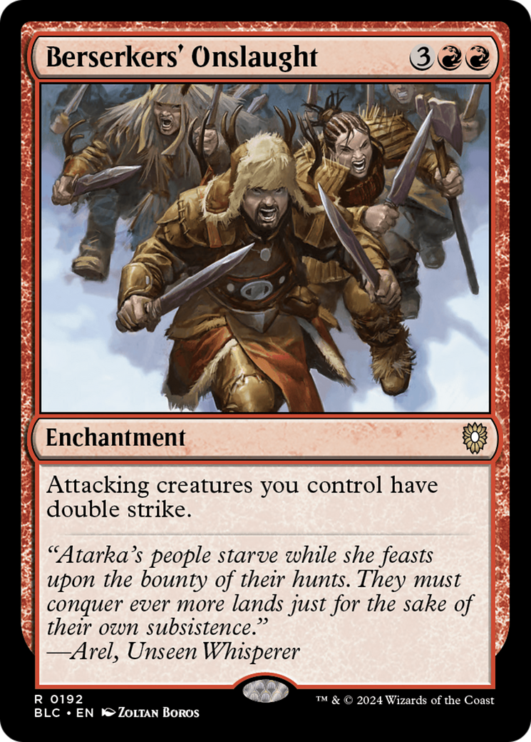 Berserkers' Onslaught [Bloomburrow Commander] | Grognard Games