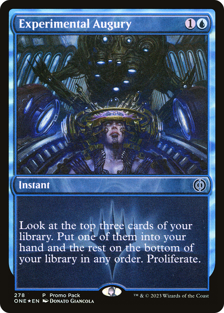 Experimental Augury (Promo Pack) [Phyrexia: All Will Be One Promos] | Grognard Games