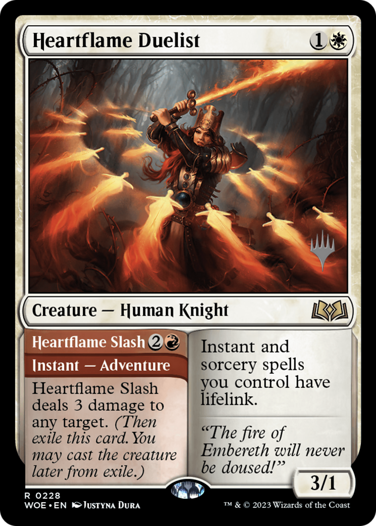 Heartflame Duelist // Heatflame Duelist (Promo Pack) [Wilds of Eldraine Promos] | Grognard Games