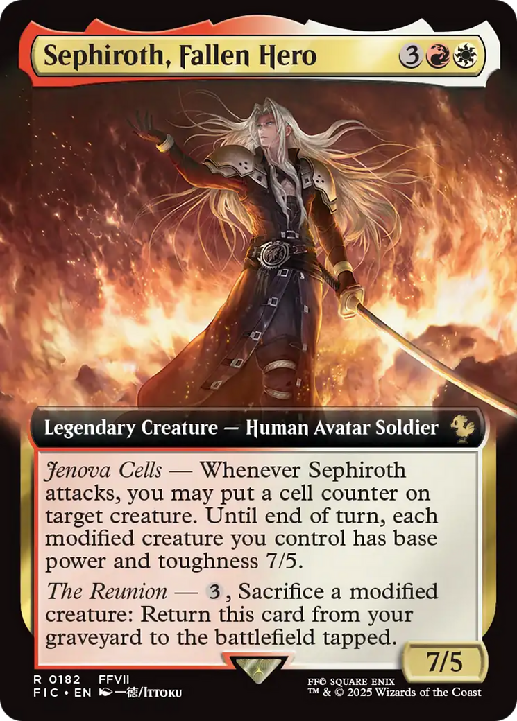 Sephiroth, Fallen Hero (Extended Art) [FINAL FANTASY Commander] | Grognard Games