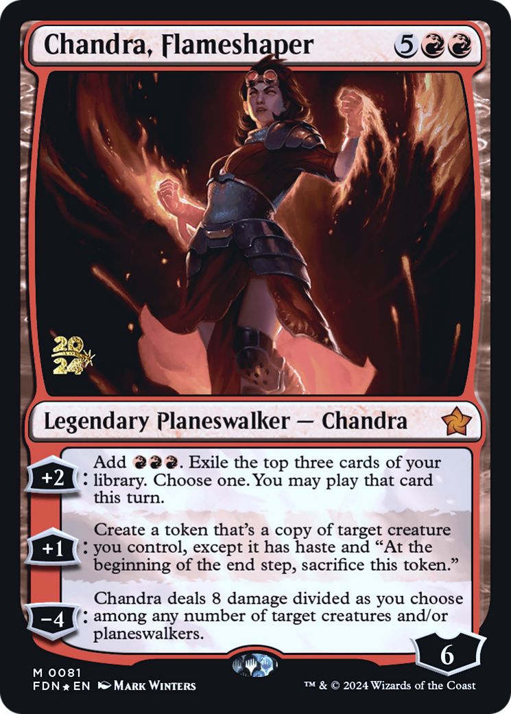 Chandra, Flameshaper [Foundations Prerelease Promos] | Grognard Games