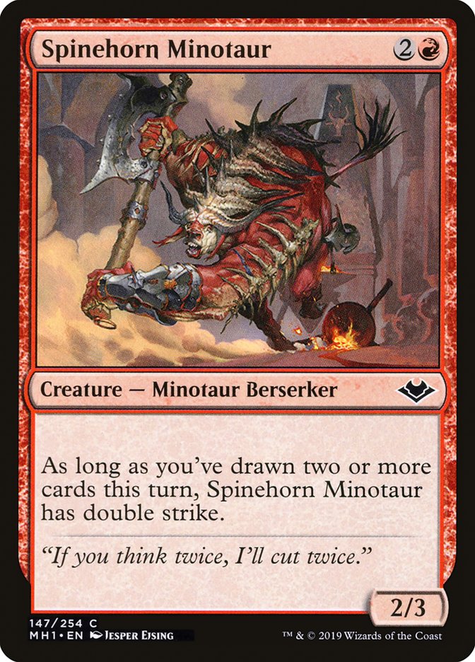 Spinehorn Minotaur [Modern Horizons] | Grognard Games