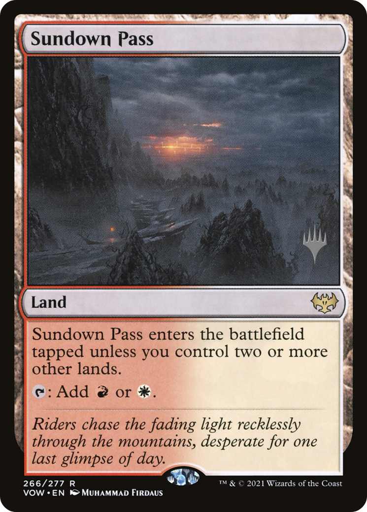 Sundown Pass (Promo Pack) [Innistrad: Crimson Vow Promos] | Grognard Games