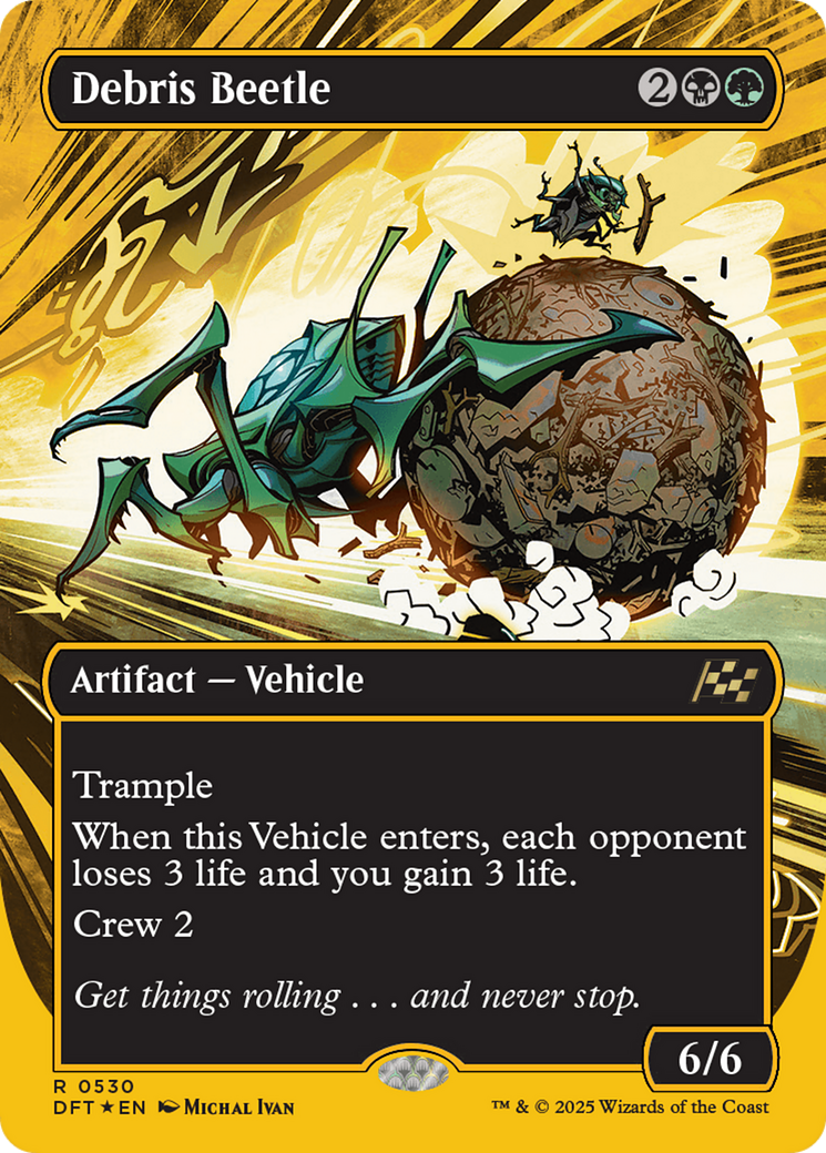 Debris Beetle (Borderless) (First-Place Foil) [Aetherdrift] | Grognard Games