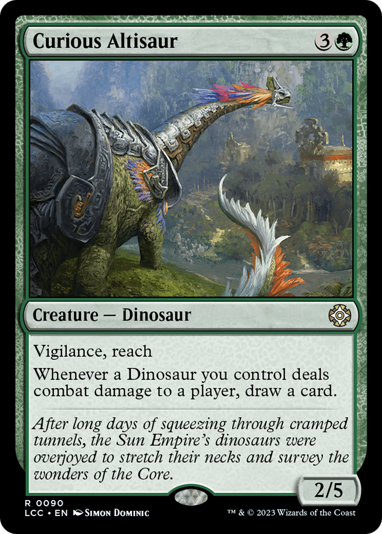 Curious Altisaur [The Lost Caverns of Ixalan Commander] | Grognard Games