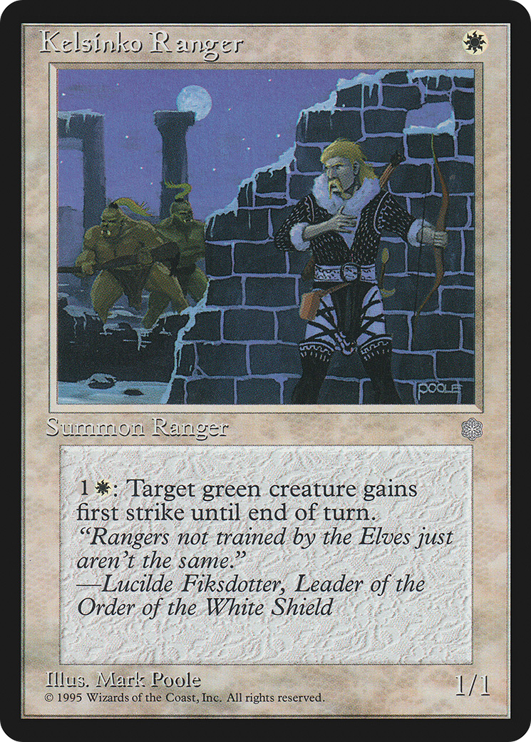 Kelsinko Ranger [Ice Age] | Grognard Games