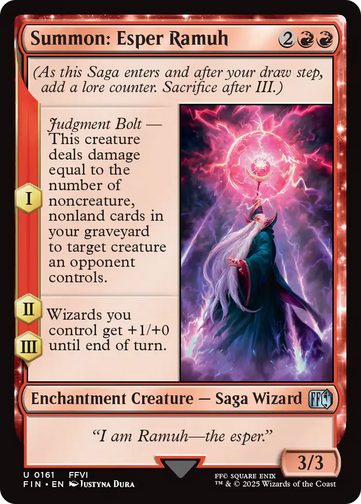 Summon: Esper Ramuh (FIN-161) - FINAL FANTASY Foil | Grognard Games