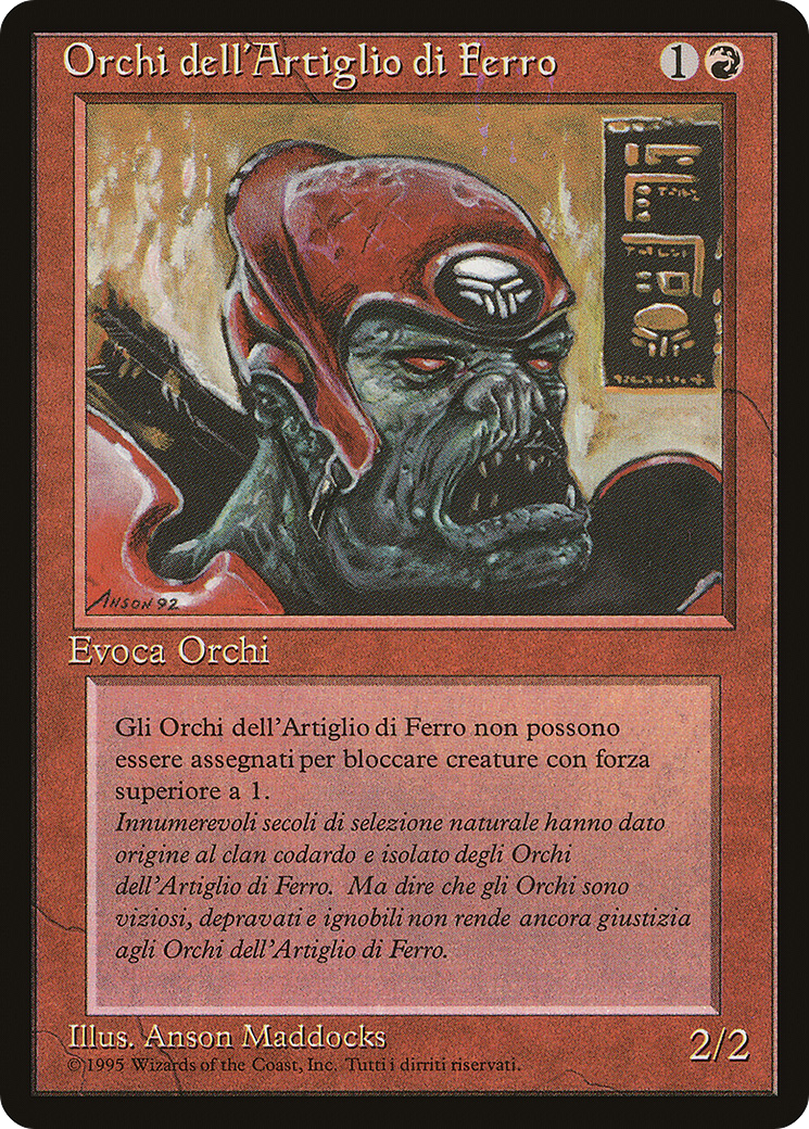 Ironclaw Orcs (Italian) - "Orchi dell'Artiglio di Ferro" [Rinascimento] | Grognard Games