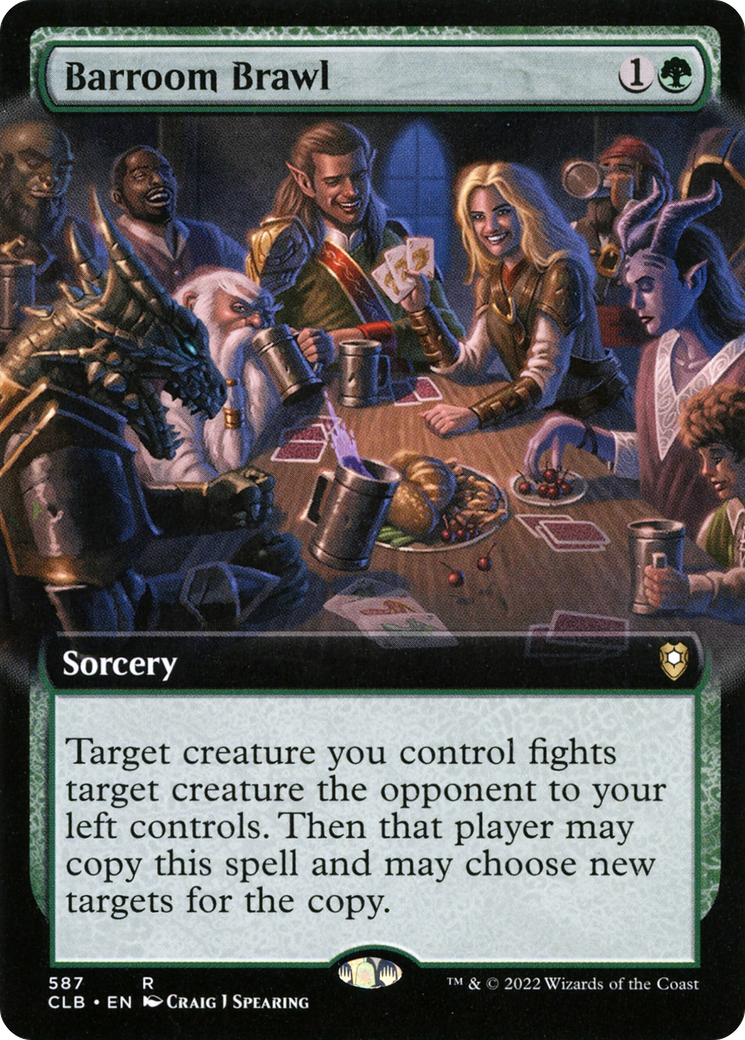 Barroom Brawl (Extended Art) [Commander Legends: Battle for Baldur's Gate] | Grognard Games