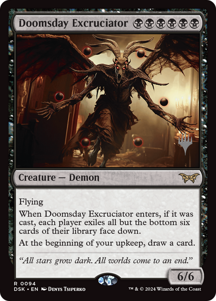 Doomsday Excruciator (Promo Pack) [Duskmourn: House of Horror Promos] | Grognard Games