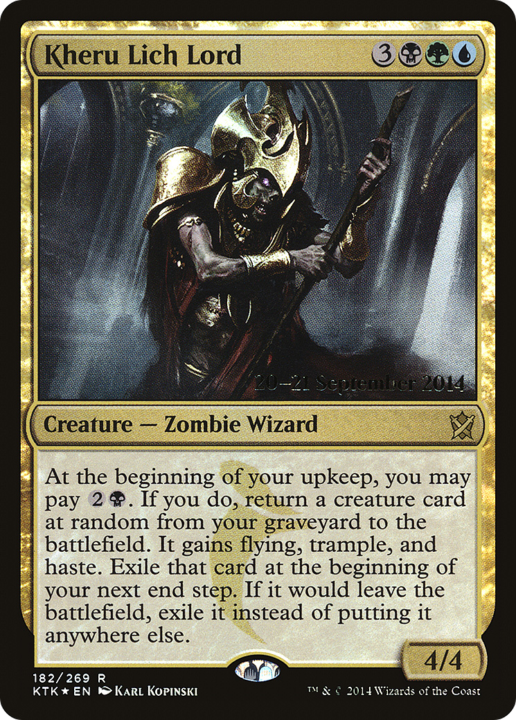 Kheru Lich Lord  [Khans of Tarkir Prerelease Promos] | Grognard Games
