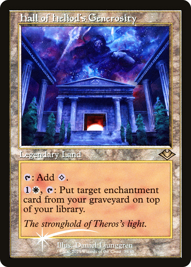 Hall of Heliod's Generosity (MH1-039) - Modern Horizons 1 Timeshifts Etched Foil | Grognard Games