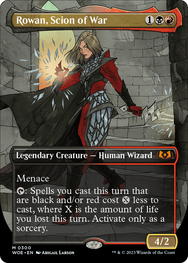 Rowan, Scion of War (Borderless Alternate Art) [Wilds of Eldraine] | Grognard Games