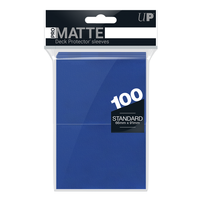 Ultra Pro Standard Pro-Matte Deck Protector Sleeves 100ct - Blue | Grognard Games