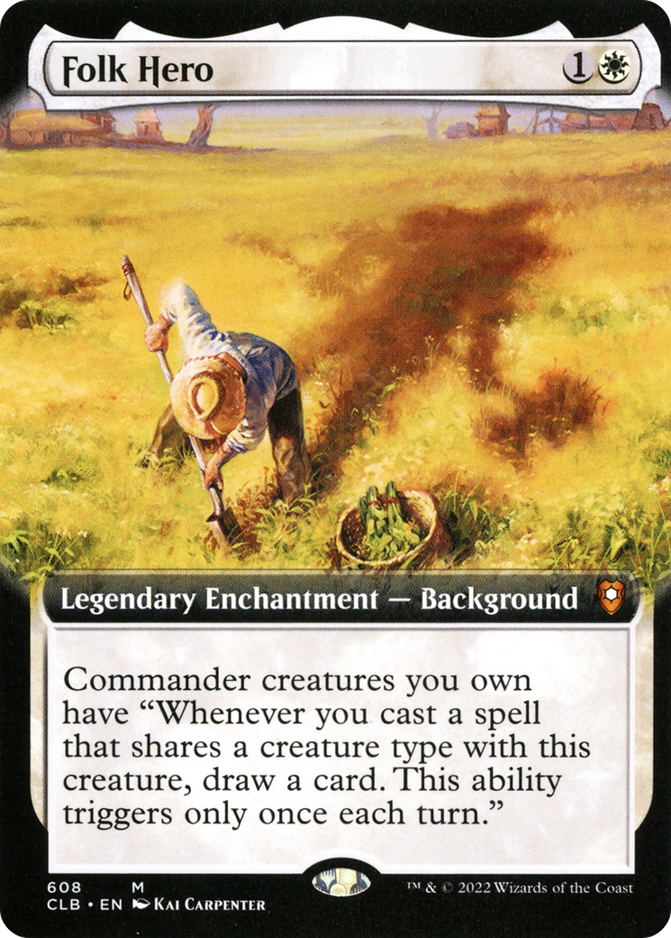 Folk Hero (Extended Art) [Commander Legends: Battle for Baldur's Gate] | Grognard Games