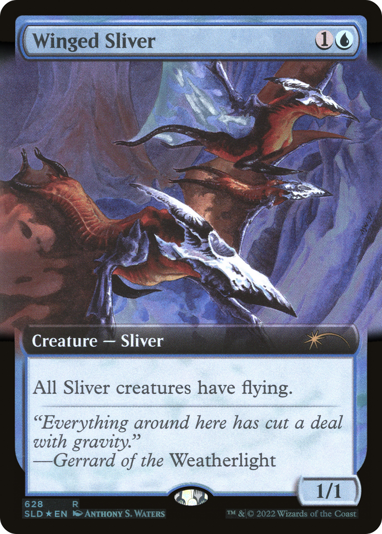 Winged Sliver (Extended Art) [Secret Lair Drop Promos] | Grognard Games