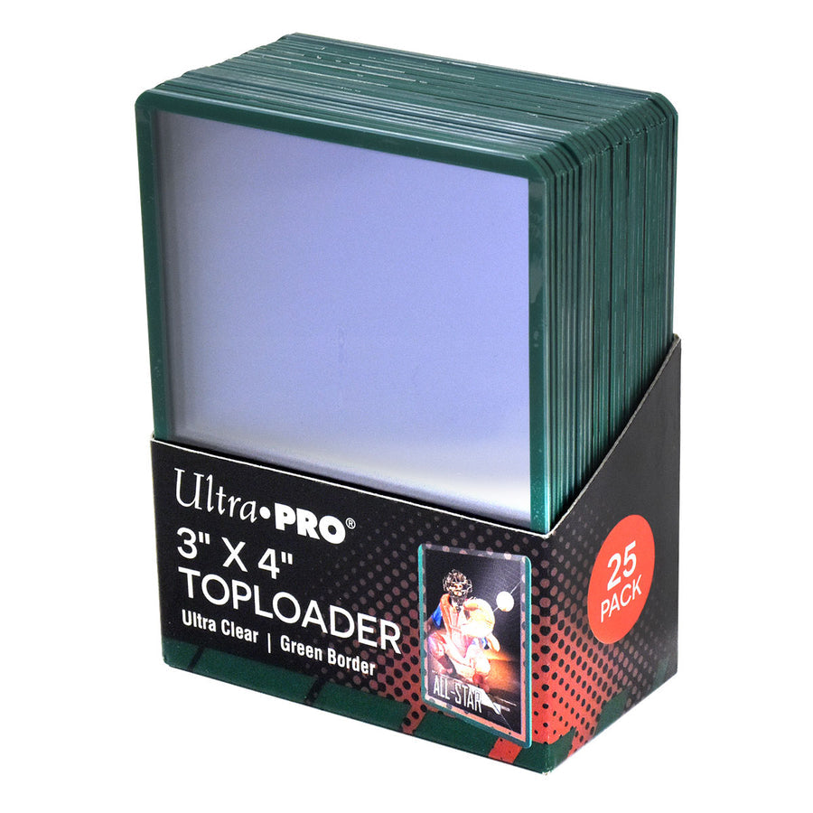 Ultra Pro Toploader 3x4" Green Border | Grognard Games