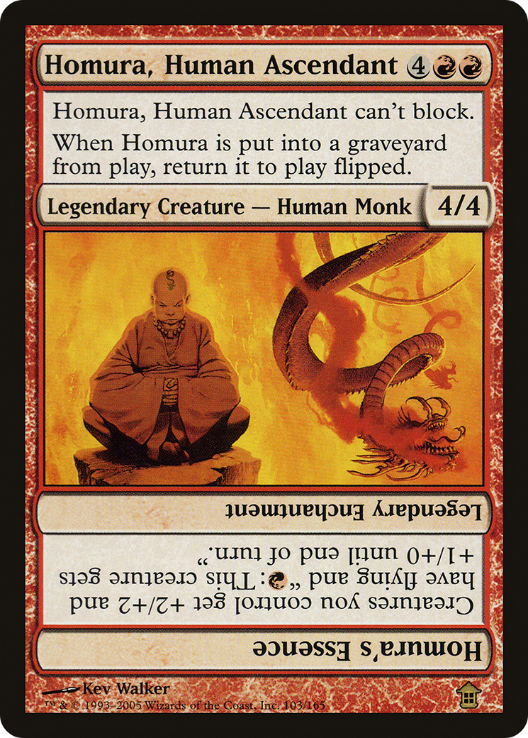 Homura, Human Ascendant // Homura's Essence (SOK-103) - Saviors of Kamigawa Foil | Grognard Games