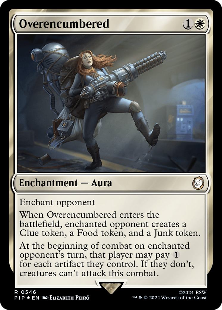 Overencumbered (Surge Foil) [Fallout] | Grognard Games