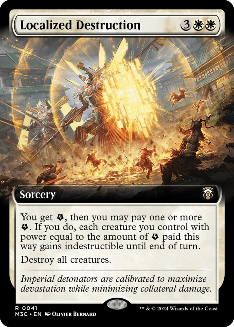 Localized Destruction (Extended Art) (Ripple Foil) [Modern Horizons 3 Commander] | Grognard Games
