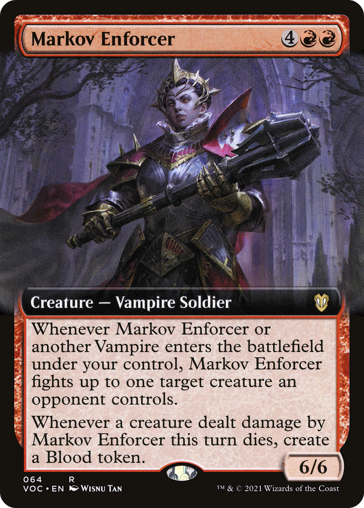 Markov Enforcer (Extended) [Innistrad: Crimson Vow Commander] | Grognard Games