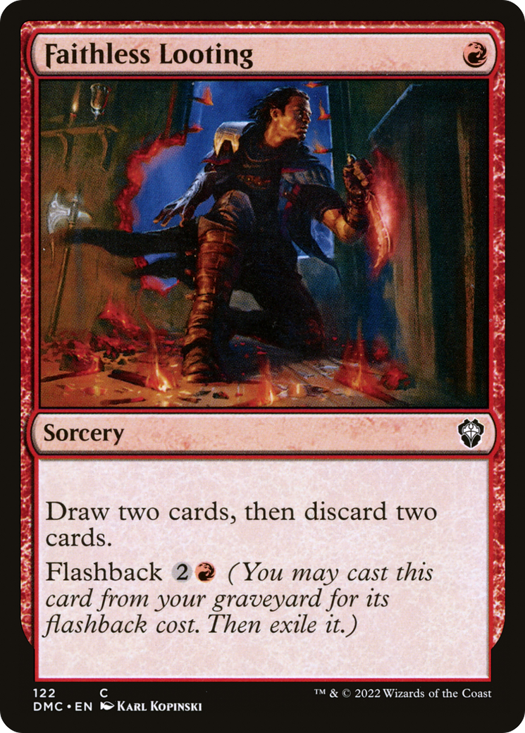 Faithless Looting [Dominaria United Commander] | Grognard Games