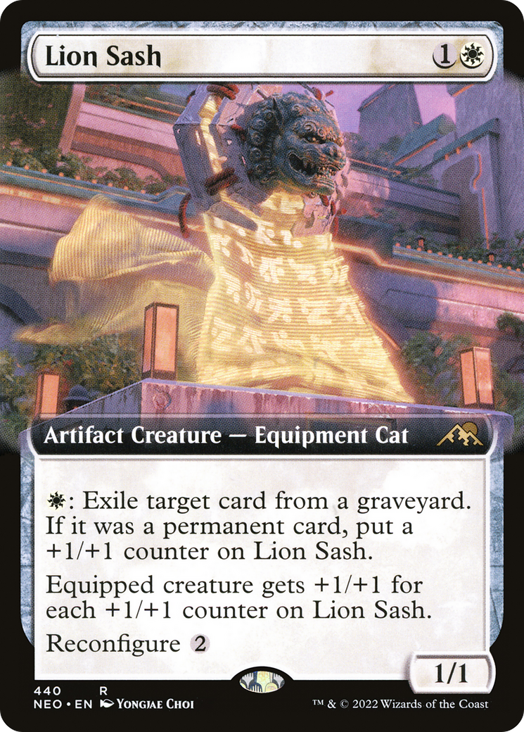 Lion Sash (Extended Art) [Kamigawa: Neon Dynasty] | Grognard Games