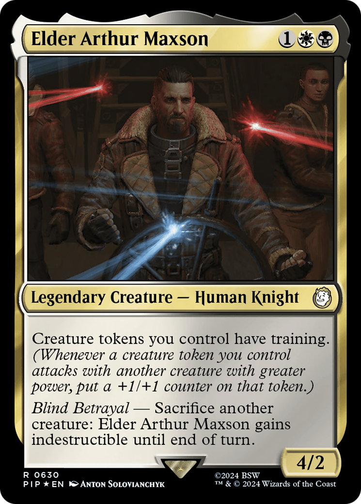 Elder Arthur Maxson (Surge Foil) [Fallout] | Grognard Games