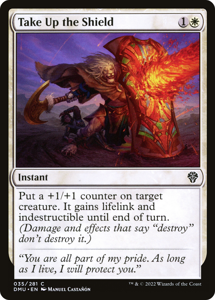 Take Up the Shield (DMU-035) - Dominaria United | Grognard Games