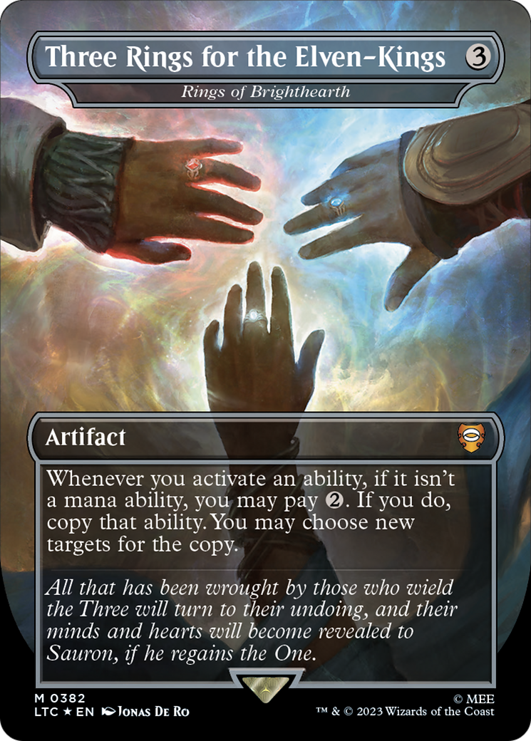 Three Rings for the Elven-Kings - Rings of Brighthearth (Surge Foil) [The Lord of the Rings: Tales of Middle-Earth Commander] | Grognard Games