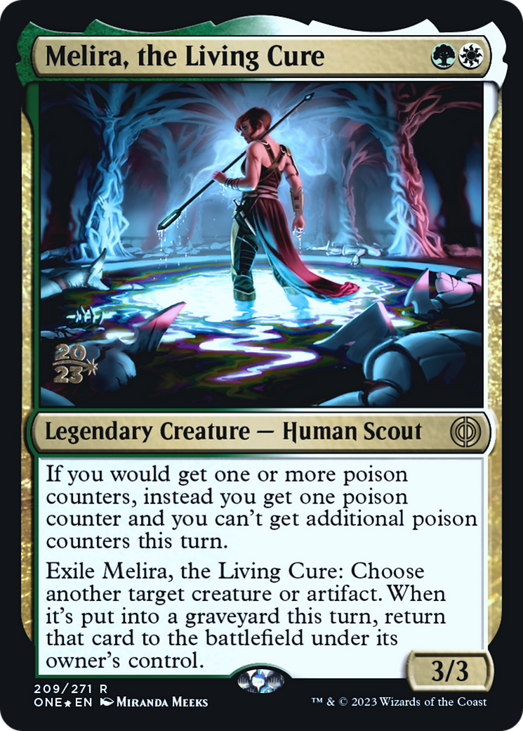 Melira, the Living Cure [Phyrexia: All Will Be One Prerelease Promos] | Grognard Games