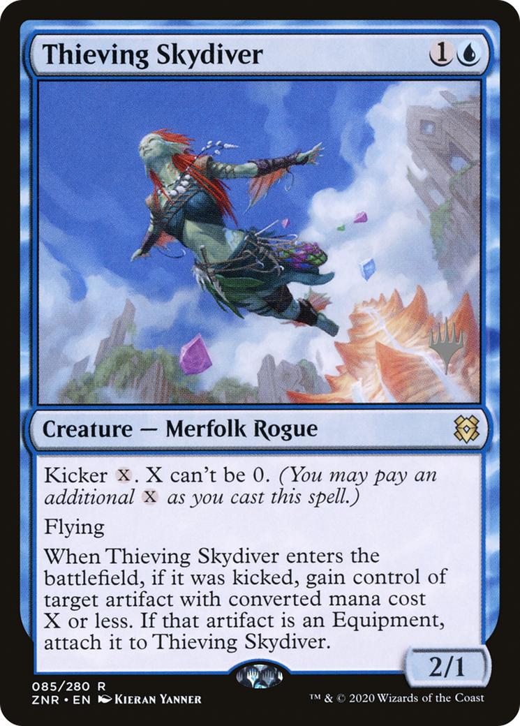 Thieving Skydiver (Promo Pack) [Zendikar Rising Promos] | Grognard Games