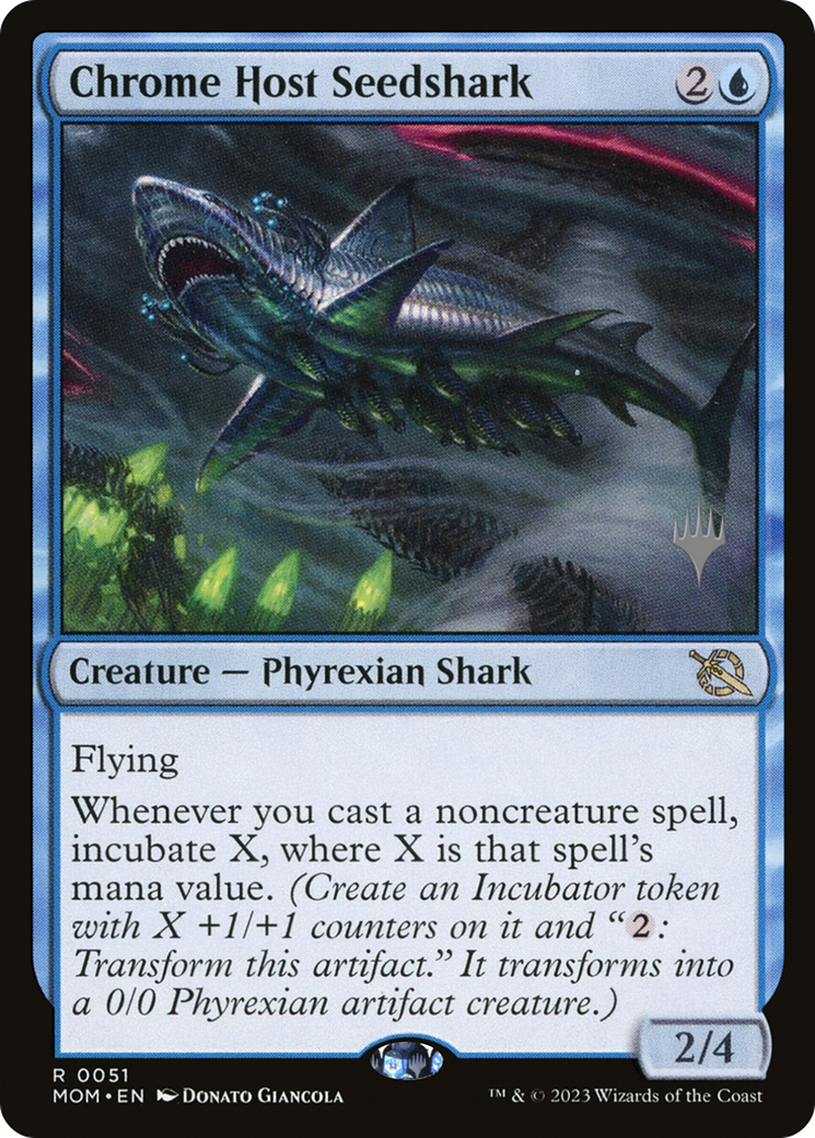 Chrome Host Seedshark (Promo Pack) [March of the Machine Promos] | Grognard Games