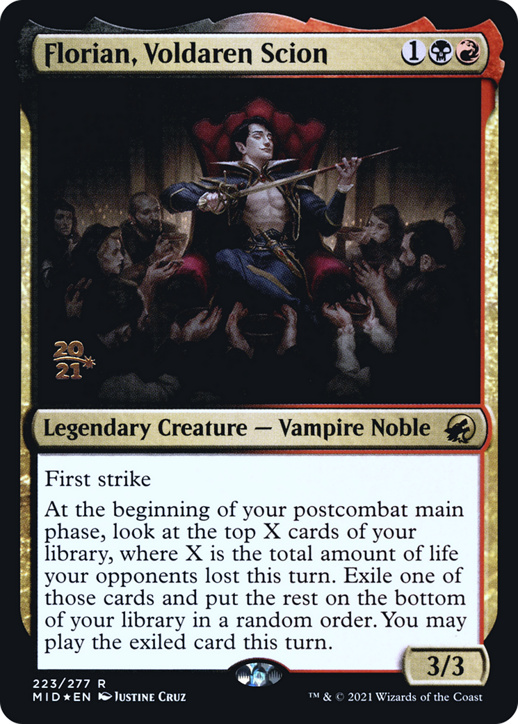 Florian, Voldaren Scion [Innistrad: Midnight Hunt Prerelease Promos] | Grognard Games