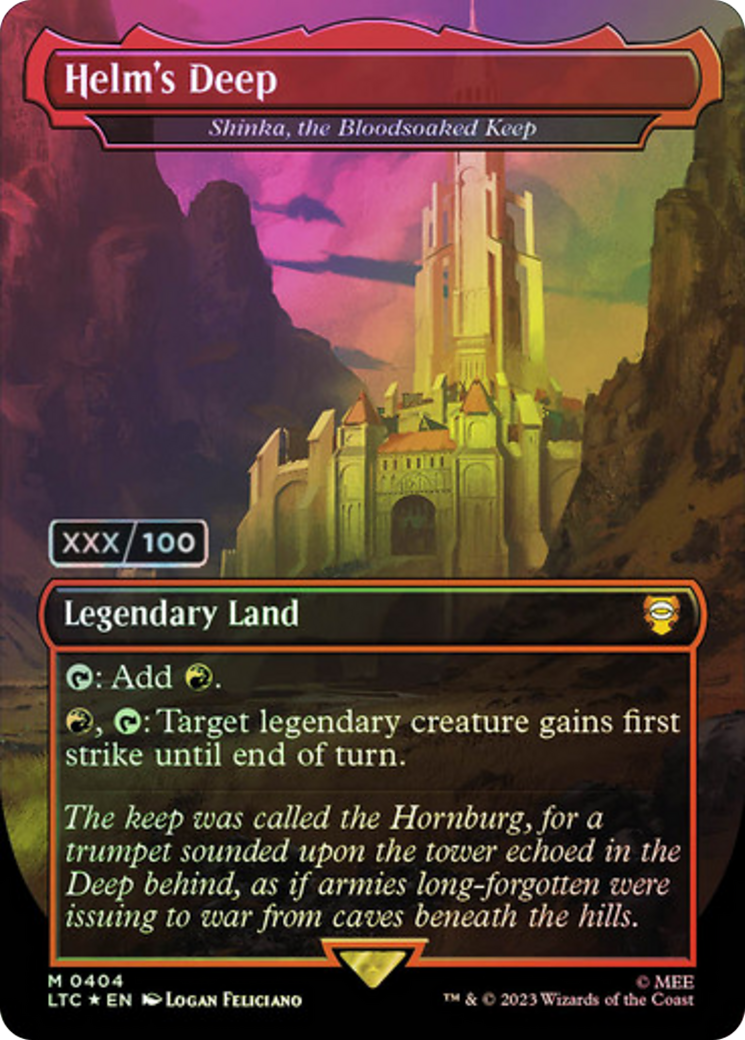 Helm's Deep - Shinka, the Bloodsoaked Keep (Serialized) [The Lord of the Rings: Tales of Middle-Earth Commander] | Grognard Games